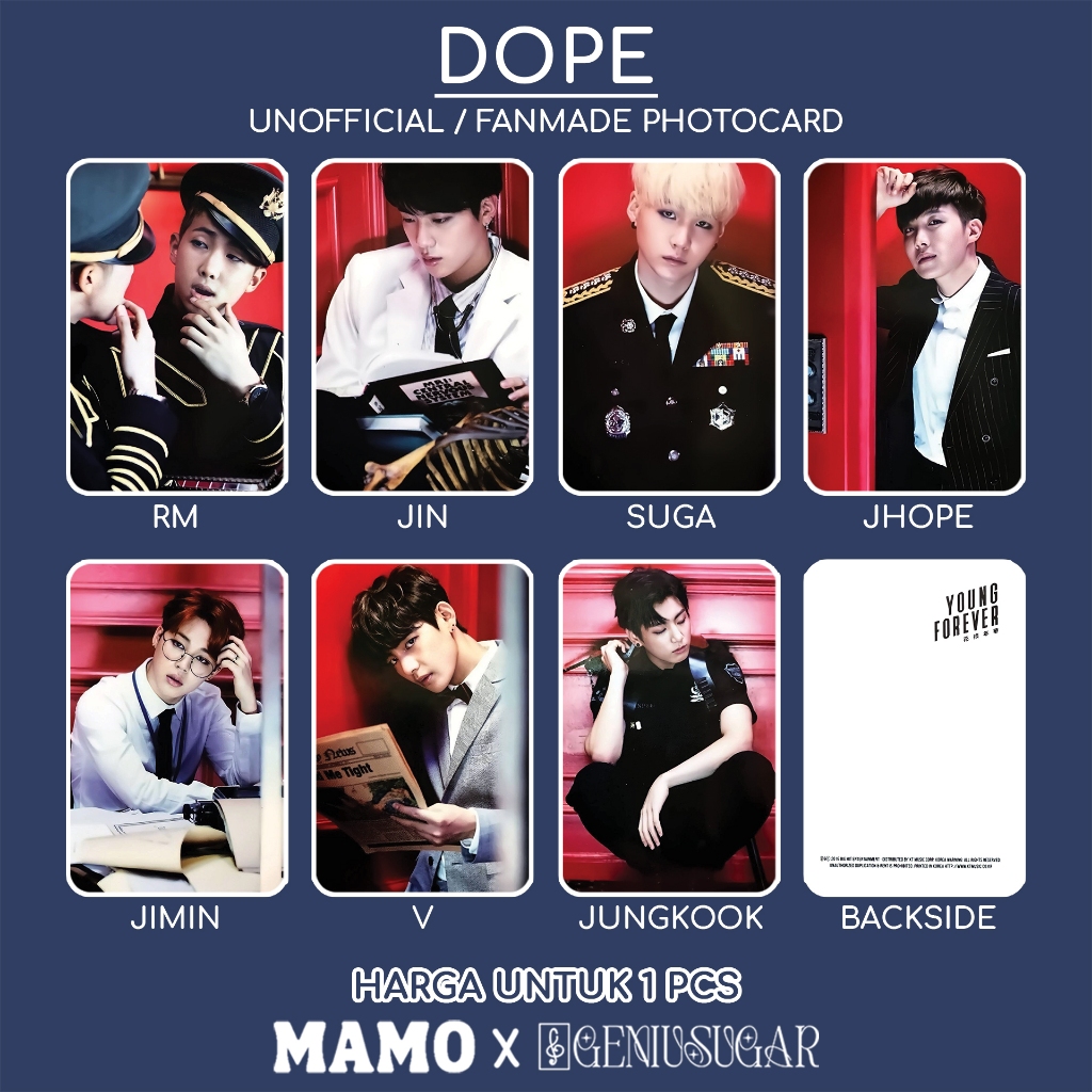[MAMO] BTS - DOPE PHOTOCARD FANMADE