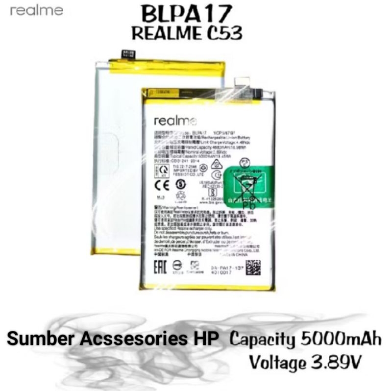 BATERAI OPPO  REALME C53/ BLPA17 /BATERAI BATRE