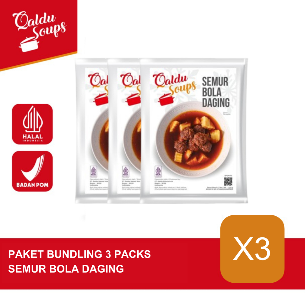 

Paket Bundling Semur Bola Daging isi 3 Packs - Qaldu Soup