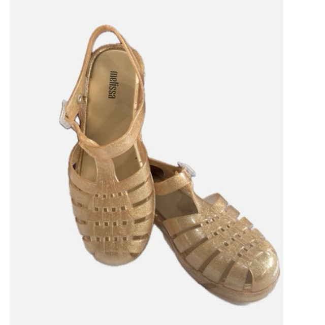Sepatu Melissa Possession Gold Glitter