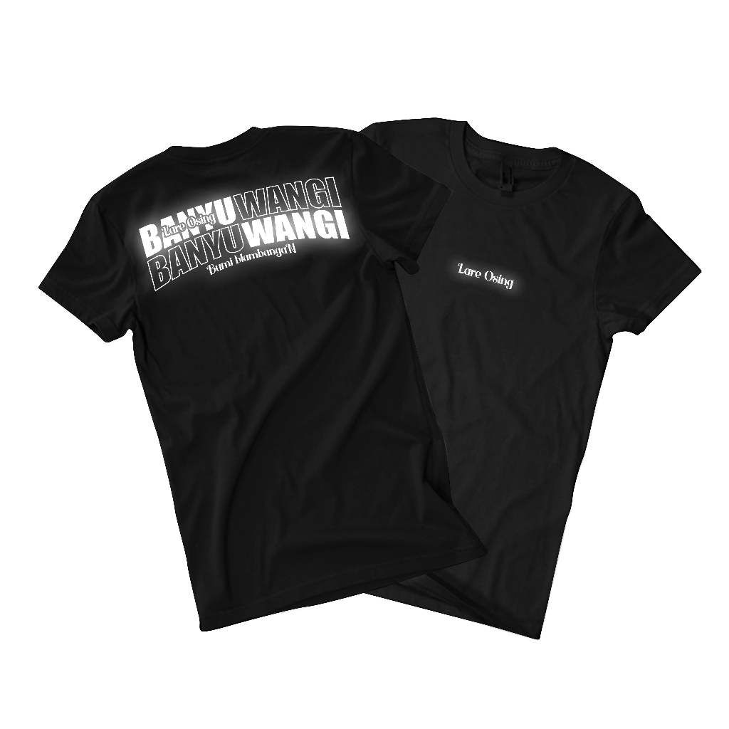 KAOS BANYUWANGI LARE OSING BAHAN SABLON BISA MENYALA DALAM GELAP jenis kaos catton combed 30s