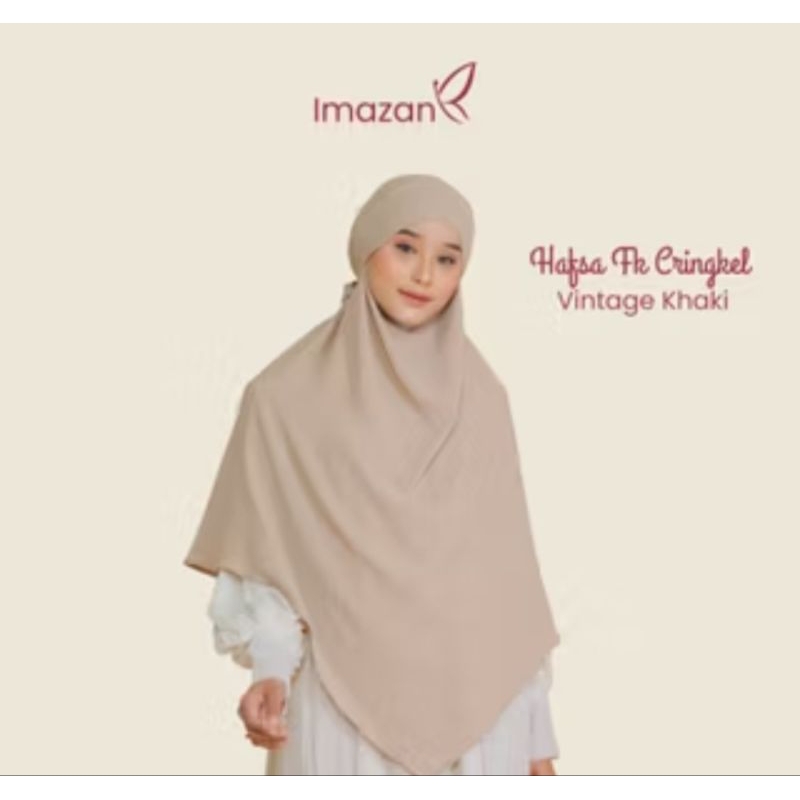 French khimar | hafsa series by imazan | warna khaki