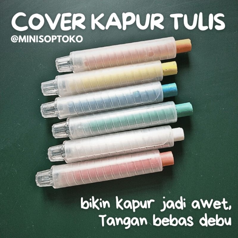 

aneka kapur tulis putih dan warna, juga holder/cover nya bisa set dan ecer