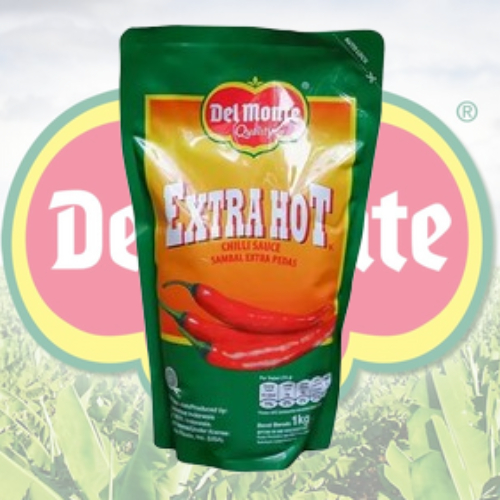

Saus sambal ekstra pedas Delmonte Extra Hot Chili Sauce kemasan pabrik 1 kg