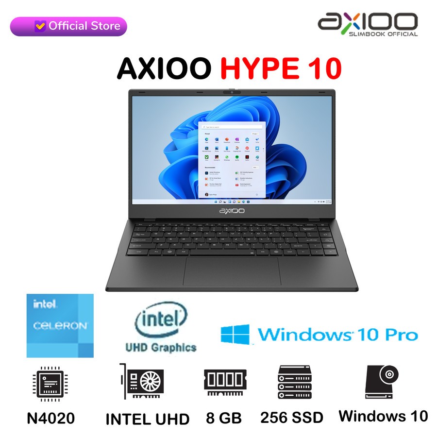 LAPTOP AXIOO MYBOOK HYPE 10 INTEL N4020/8GB/256GB/14"