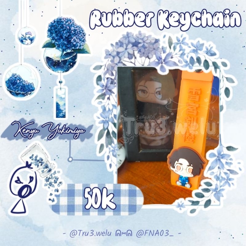 rubber Keychain Blue lock : Yukimiya Kenyu