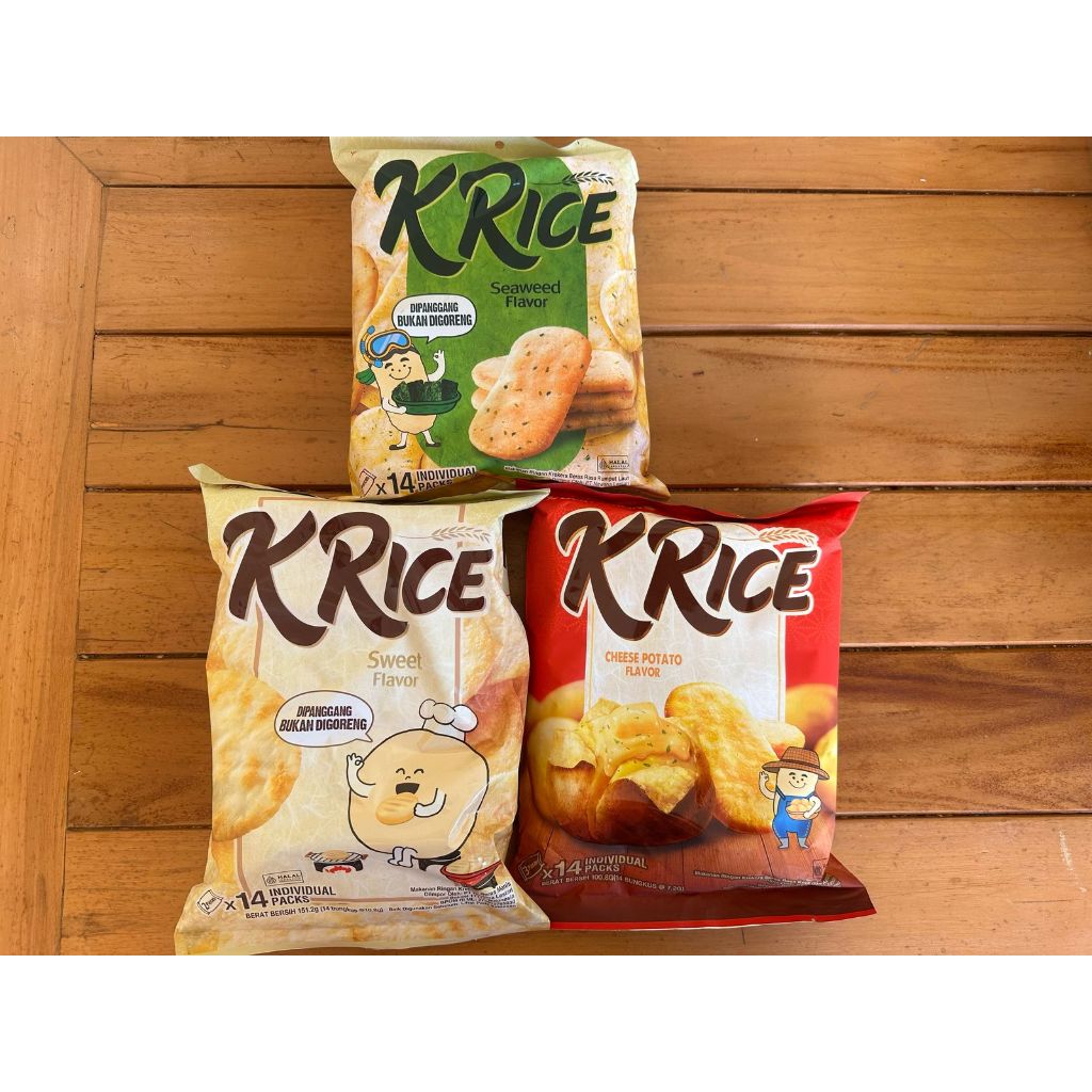 

K'Rice Delfie Orion Rice Crackers Beras Seaweed Sweet Cheese Potato