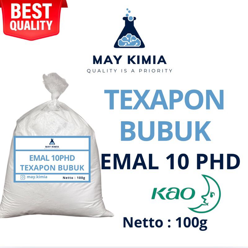 TEXAPON BUBUK EX KAO 100g / TEXAPON POWDER EX KAO 100g / TEXAPON BUBUK / SLES BUBUK / SLES POWDER / 