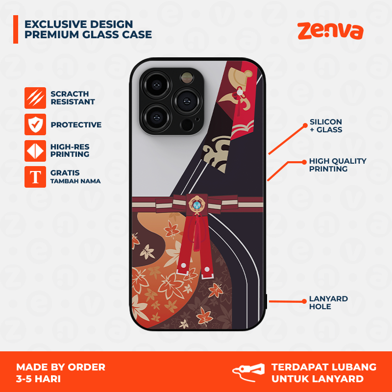 Phone Case Casing HP Custom Kaedehara Kazuha Genshin Impact