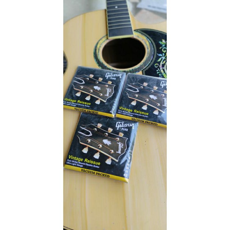 senar gitar gibson vintage reissue elektrik guitar strings original