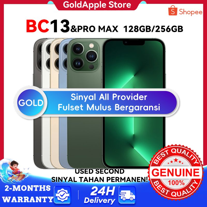BC IP 13 PRO/IP 13 PRO MAX Handphone Second Bekas 128GB 256GB 13 PRO & 13 PRO MAX / Tangan kedua 100