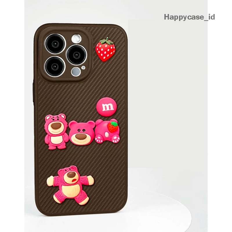 SOFTCASE 3D CUTE BONEKA PINK FOR OPPO A74 A78 A95 RENO 4F 5 5F 6 7 8 10 PRO 11 11F 12 12F 4G 5G GC21