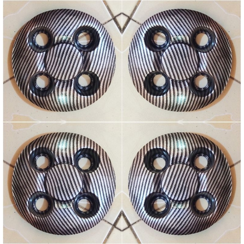 Center Dop Karbon Velg Kaleng PCD 4 x 100