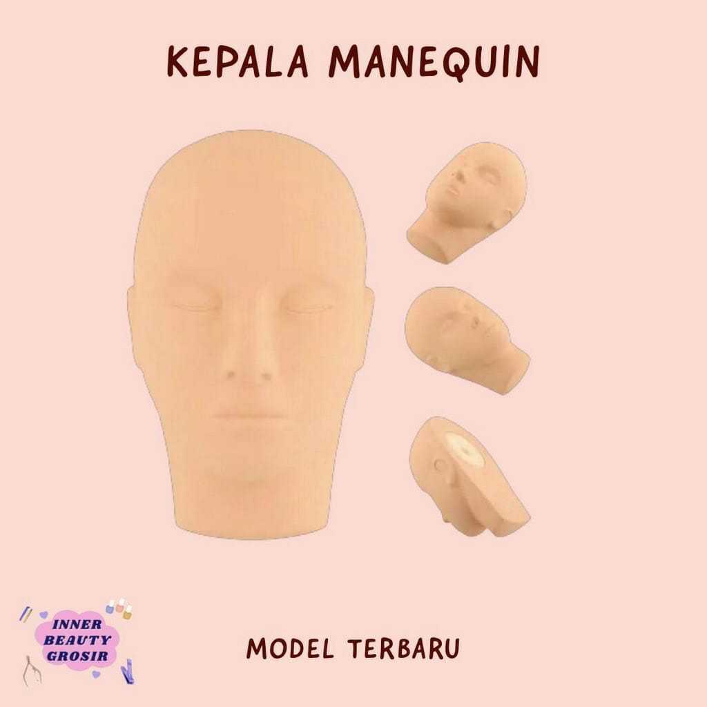 Kepala Manekin Untuk Latihan Eyelash Extension