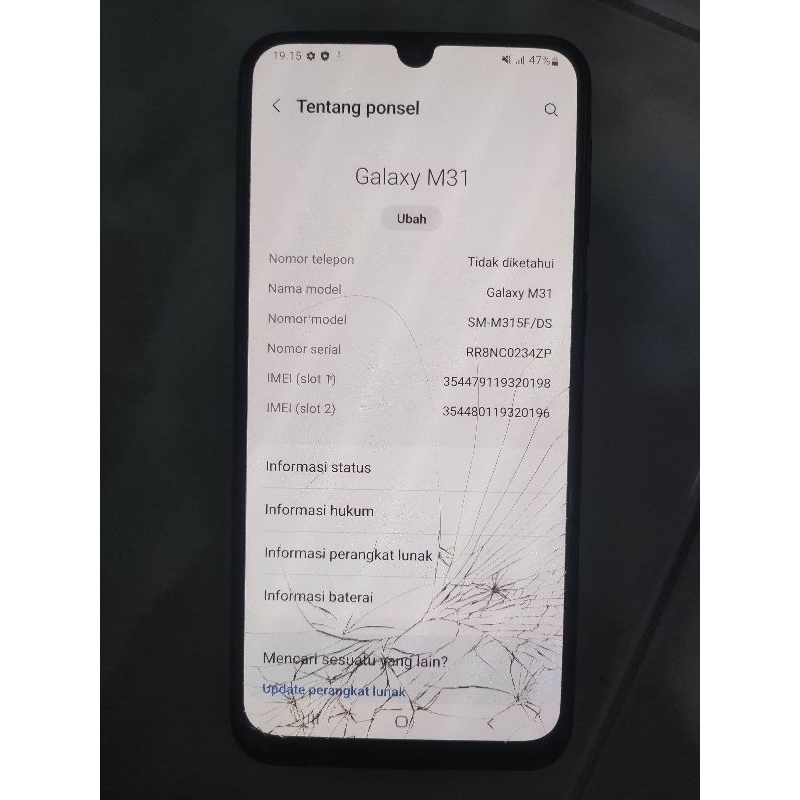 Samsung M31 6/128 gb batangan