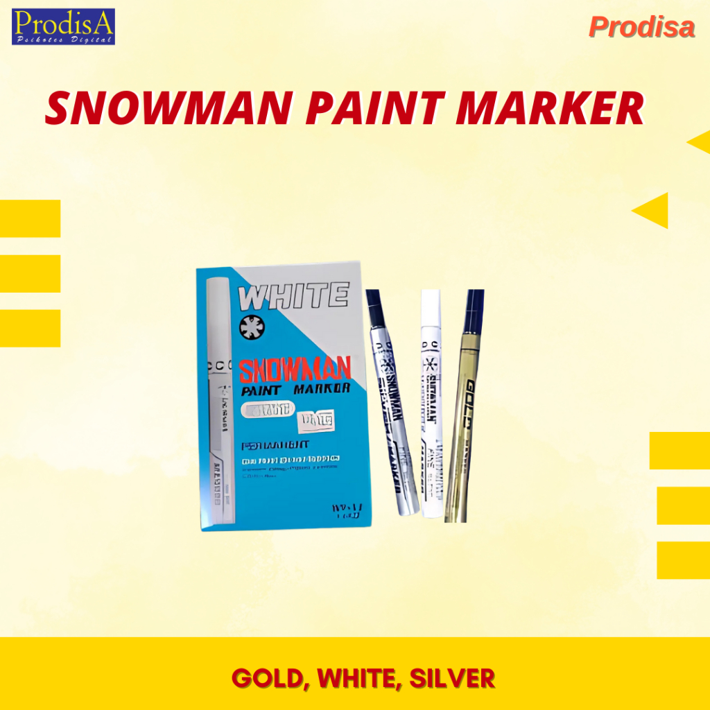 

SPIDOL PAINT MARKER SNOWMAN GOLD,SILVER , WHITE