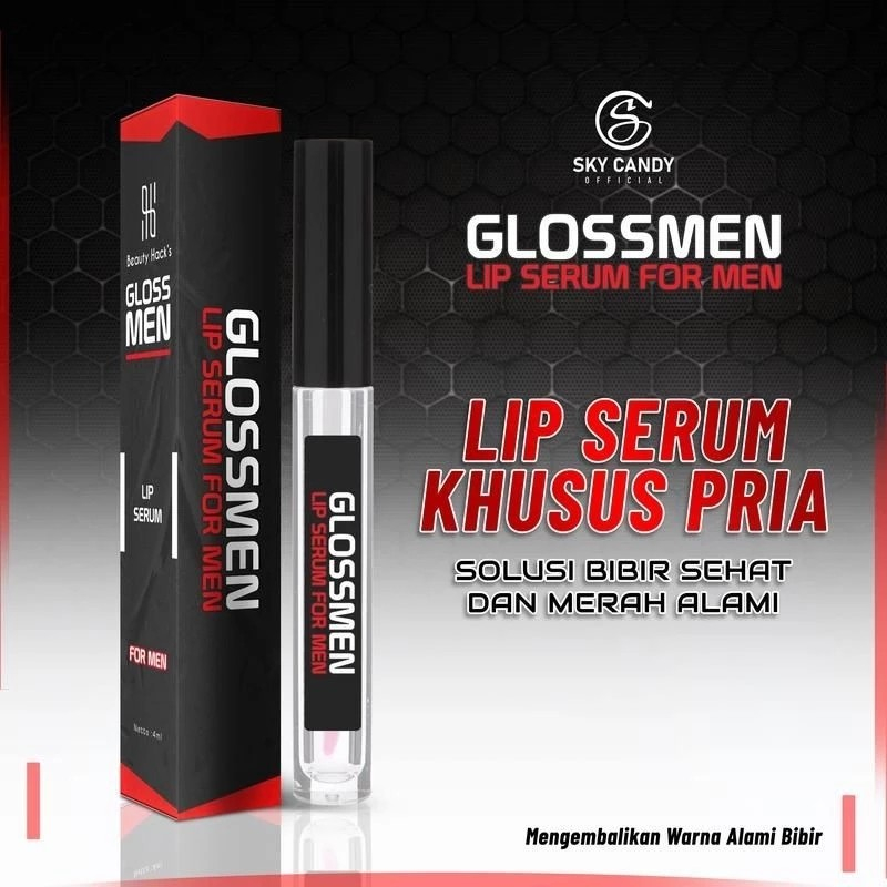 GLOSSMEN Lips Serum atasi Bibir Hitam PRIA
