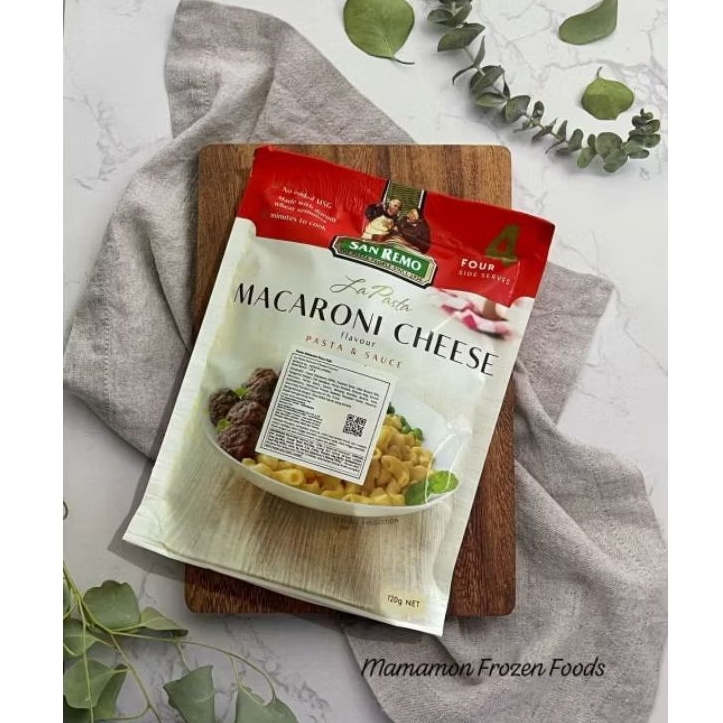 

Sanremo La Pasta Macaroni Cheese flavor pasta and sauce