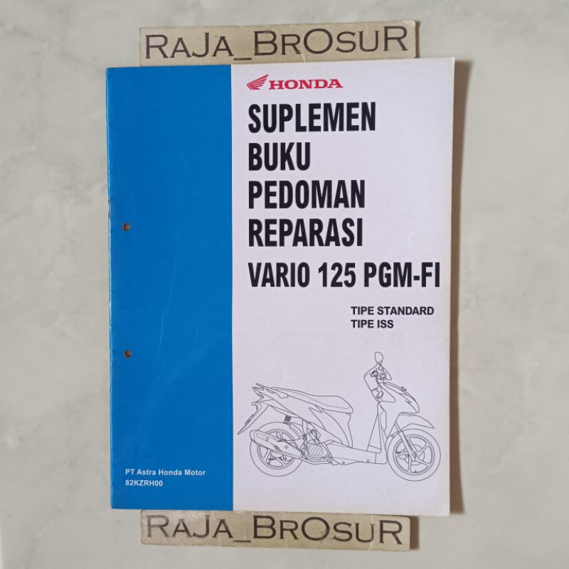 Suplemen buku pedoman reparasi/Manual book Honda Vario Techno 125 PGM FI Injeksi ISS KZR 2013-2015 O