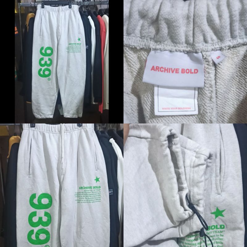 Archive bold sweat pants