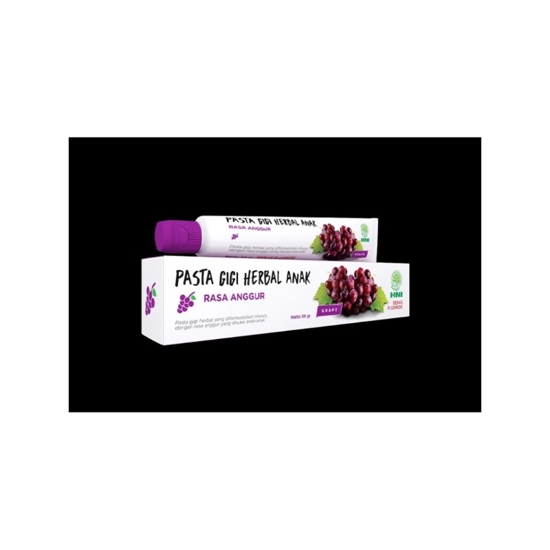 PASTA GIGI HERBAL ANAK RASA ANGGUR HNI HPAI. * Herbal 100% Ori. * Dapatkan Dengan Harga Grosir. * HA