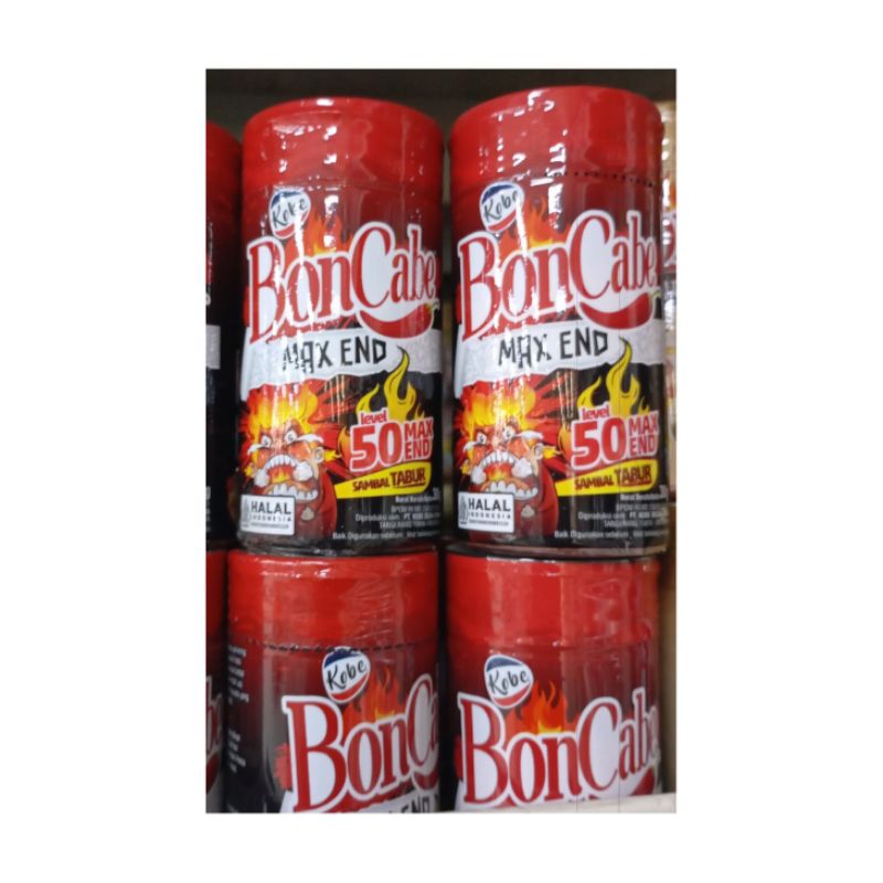 

BON CABE SAMBAL TABUR ORIGINAL MAX END LVL 50 30GR ISI 1 BOTOL