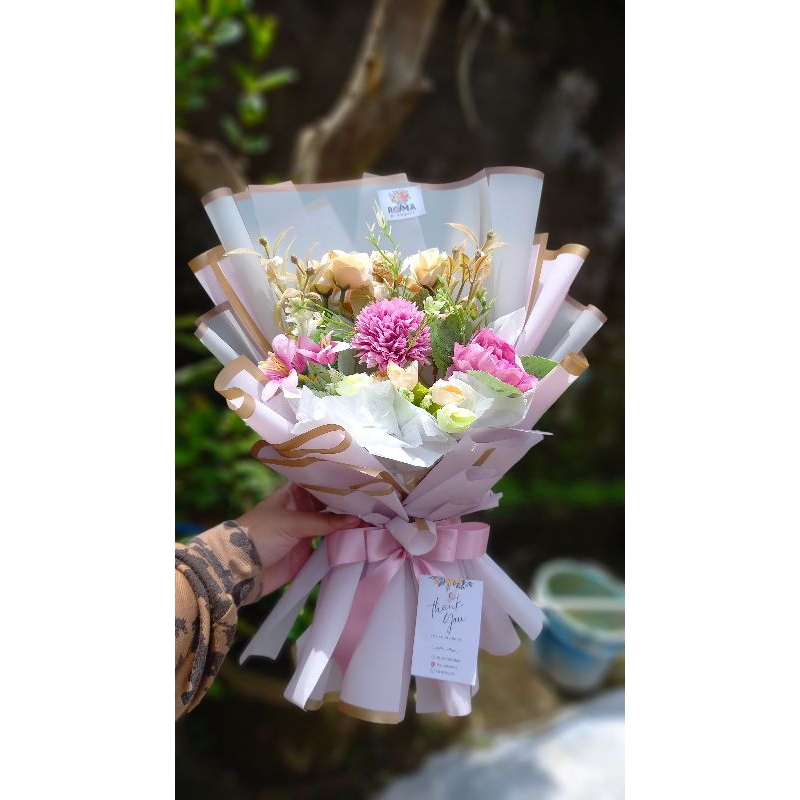 

buket bunga/buket wisuda/buket gradiuation/hampers/gift by buketrohma