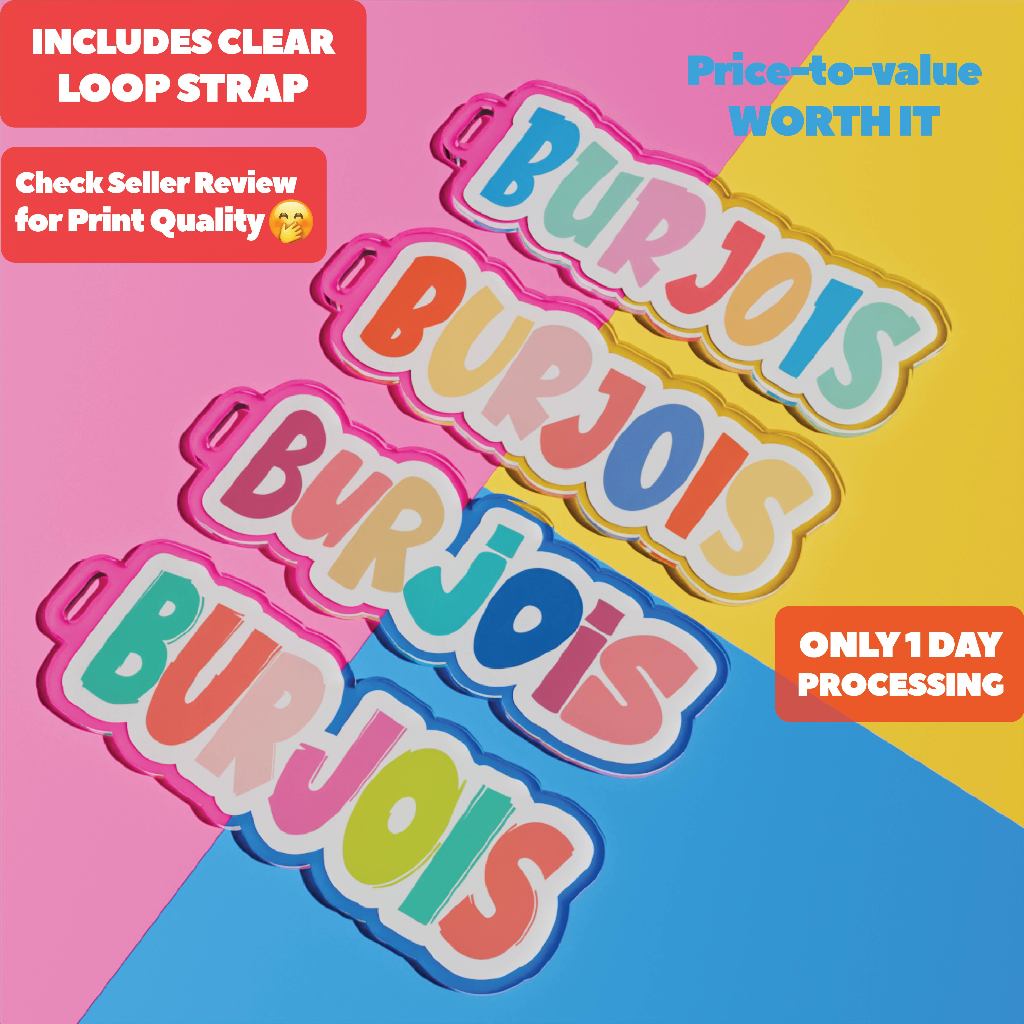 CUSTOM LUGGAGE TAG PRINTING / GANTUNGAN KOPER FREE NAMA / GANTUNGAN TAS NAMA / BAG TAG PRINTING NAMA