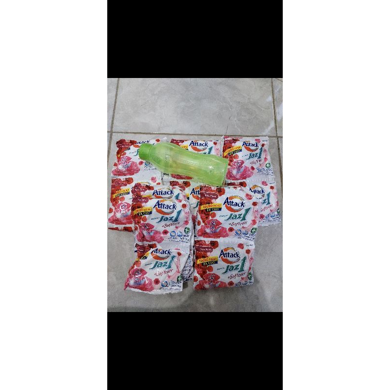 JUMBOO - SABUN CUCI BAJU ATTACK JAZZ 1 SERBUK BUBUK RENCENG RENTENG JUMBO 75GR ISI 6 DAN 30