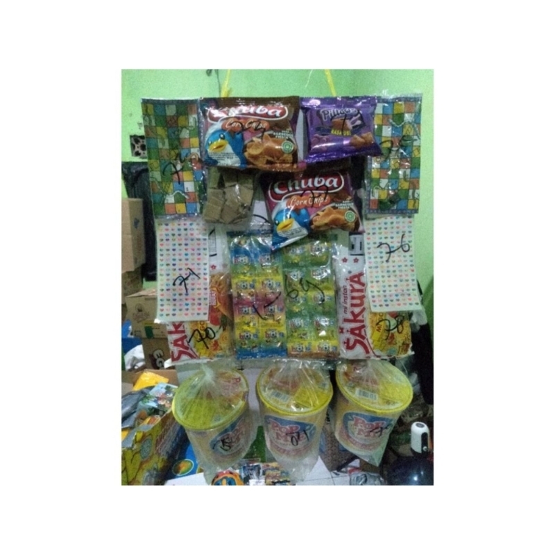 mainan anak berhadiah (80pcs)/mainan anak random/jajanan anak berhadiah/kupon berhadiah /murah