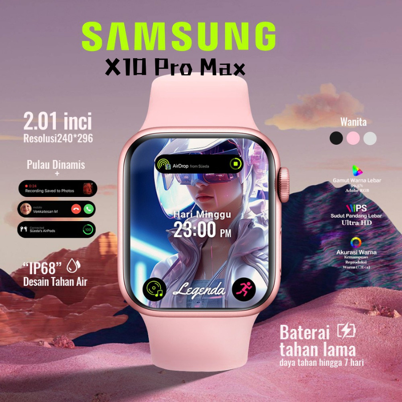 SAMSUNG Original SmartWatch S10 PRO HD Full Touch Screen Bluetooth Call Waterproof Android IOS Digit