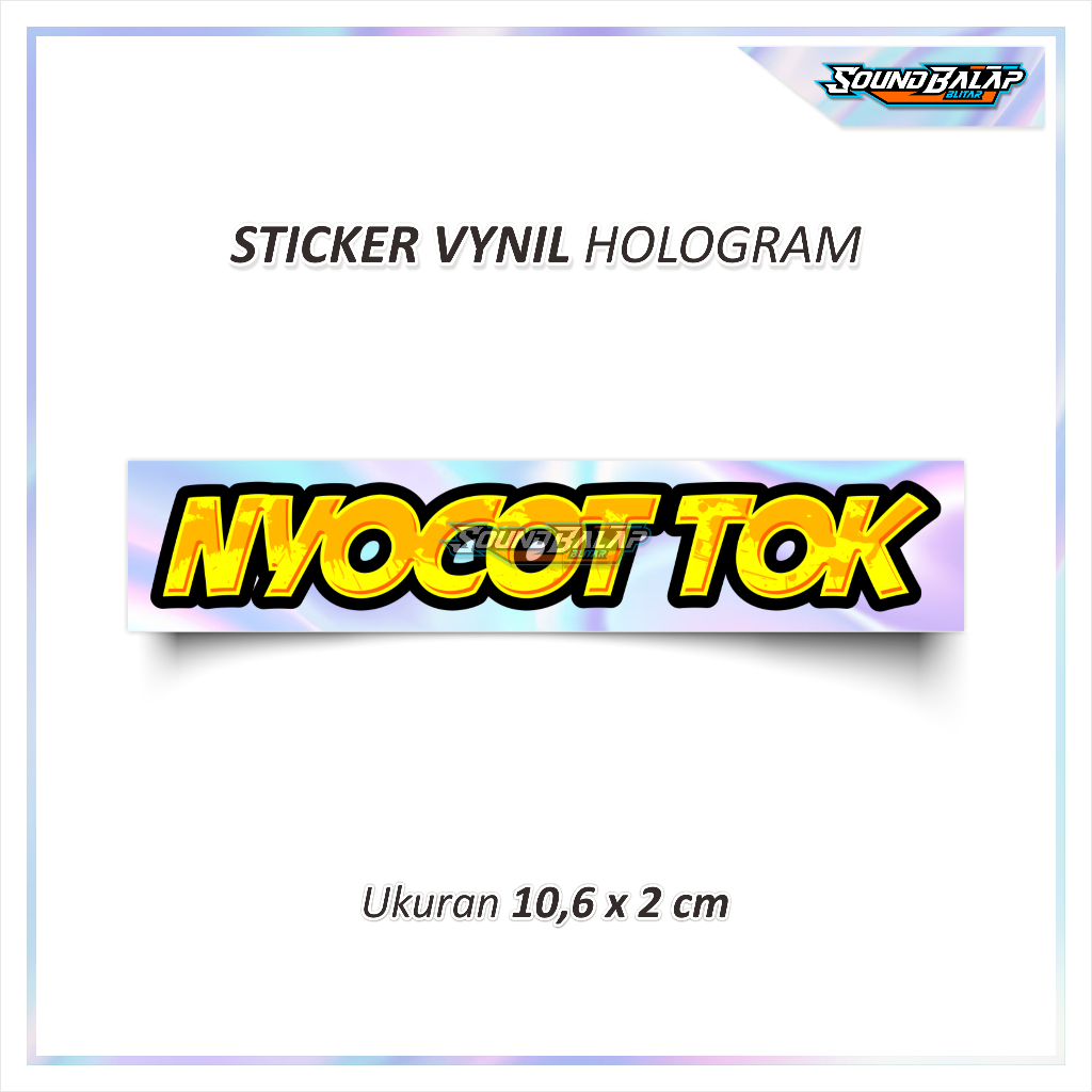 

Sound Balap Blitar - Stiker Hologram Nyocot Tok Racing Herex Anti Air Bijian
