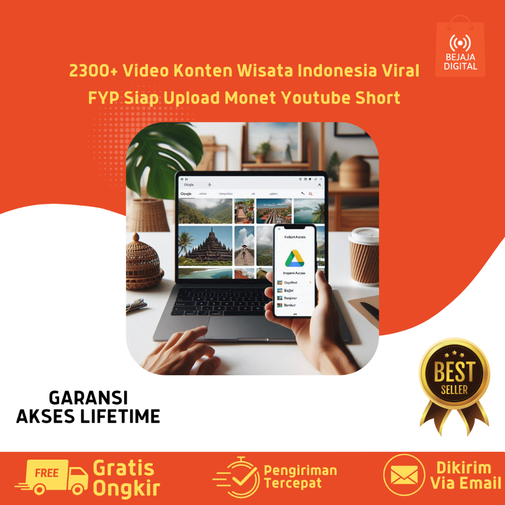 2300+ Video Konten Wisata Indonesia Viral FYP Siap Upload Monet Youtube Short
