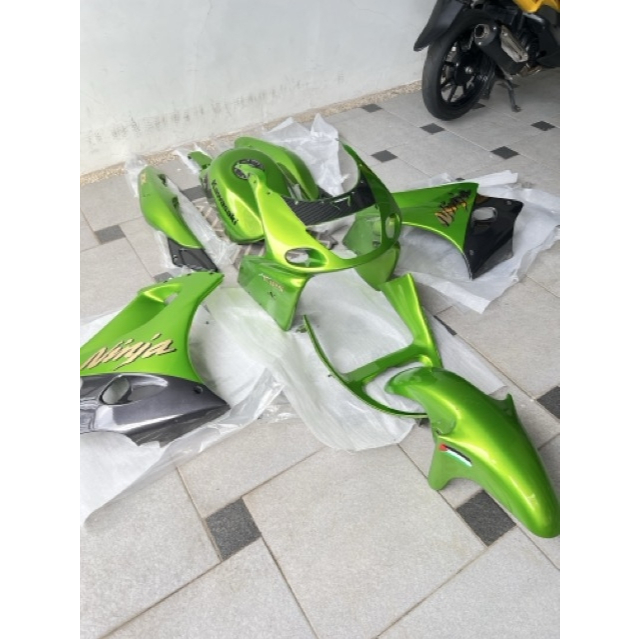 Body set Ninja RR Old Original Repaint ZX Hijau Metalik