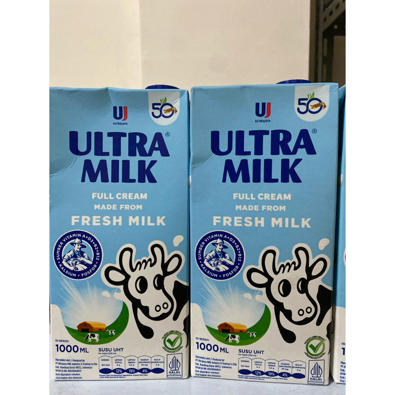 

ULTRA MILK FULL CREAM FRESH MILK | ULTRA JAYA ULTRA MILK 1 LITER