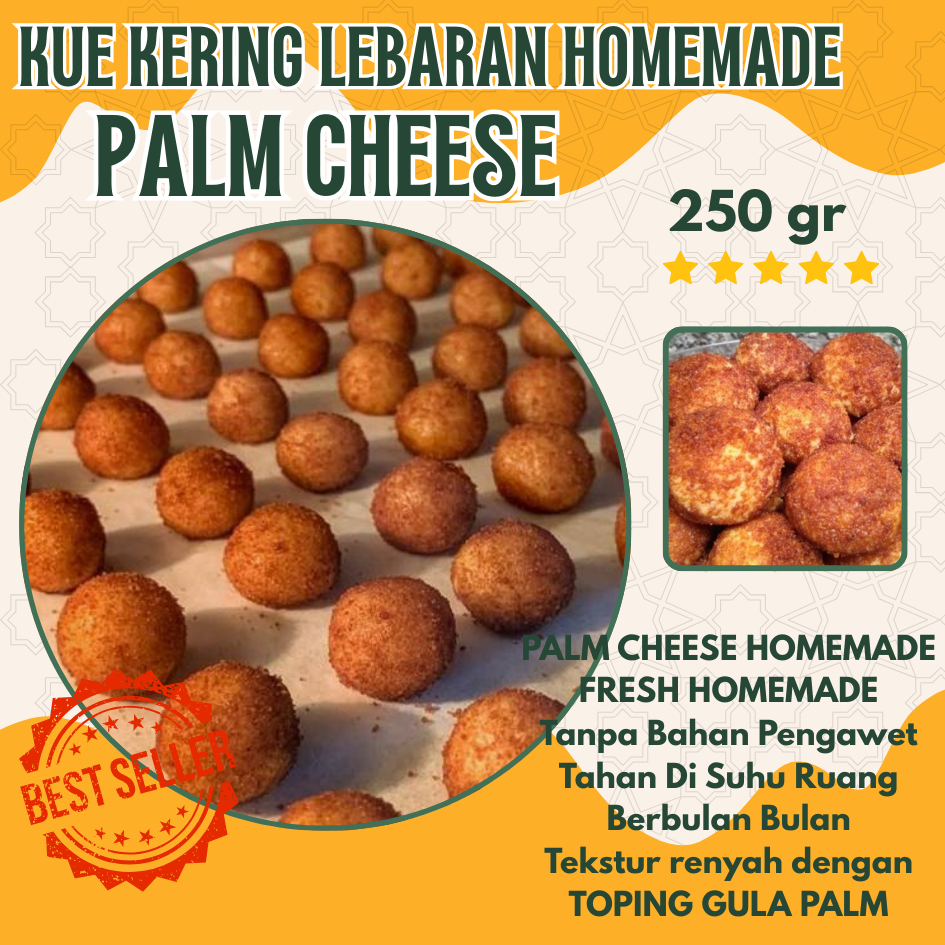 

PRODUK BARU PALM CHEESE KUE KERING HOMEMADE 250 GRAM | KUE KERING LEBARAN