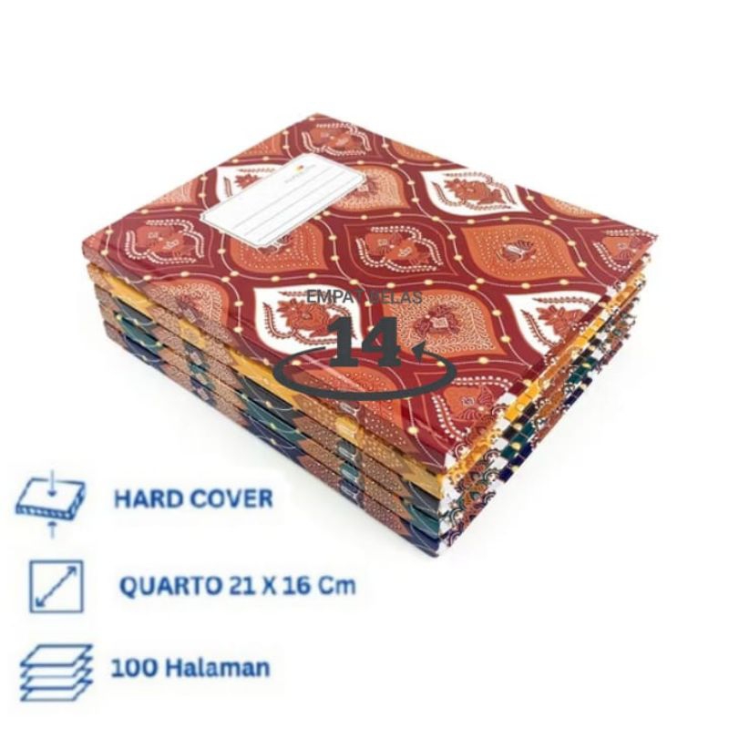 

1 Pak Buku Tulis Hardcover Quarto Paperline 100 Lembar ( Isi 5 Buku )