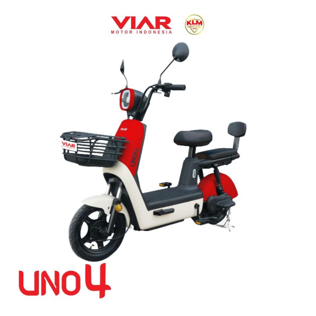 UNO4 MERAH SEPEDA LISTRIK UNO4 VIAR MEDAN READY NEW