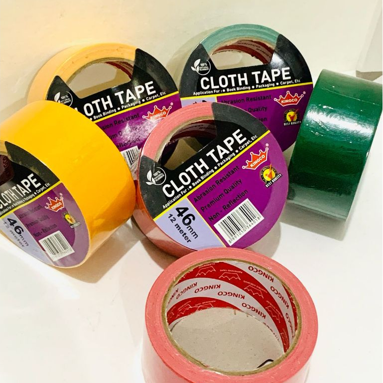 

Lakban Warna Kain KINGCO 46mm | Cloth Tape | Selotip