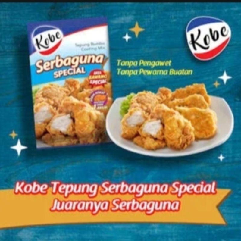 

KOBE Tepung Bumbu Serbaguna Special 70gr 1 renceng isi 5/ pcs