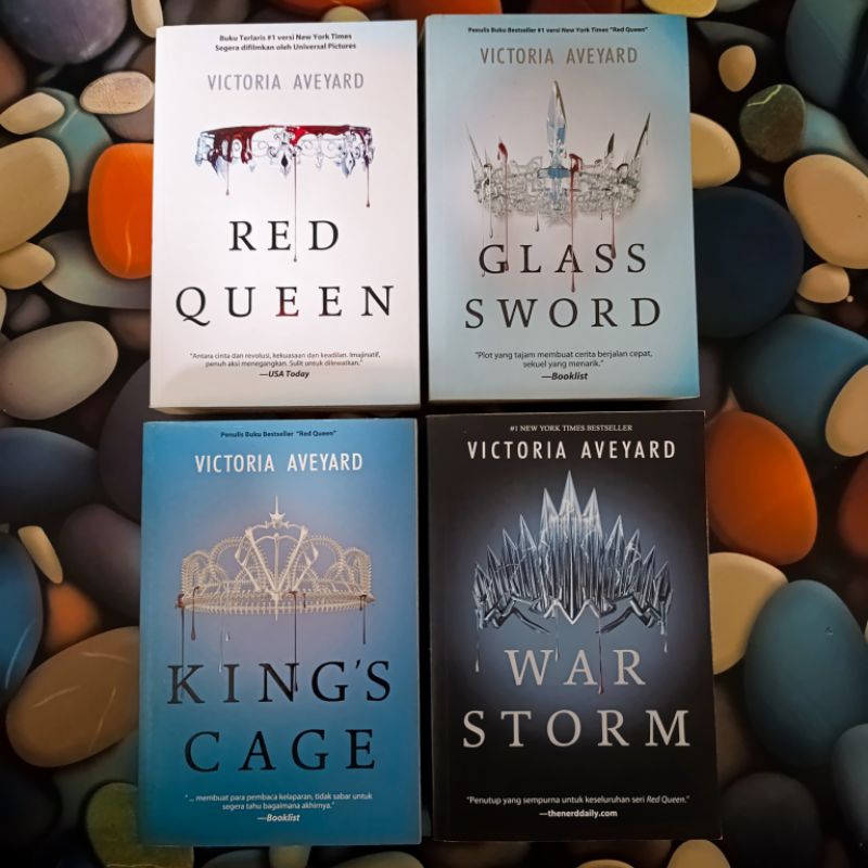 (ORI) novel Victoria AVEYARD Red Queen glass sword king cage war storm