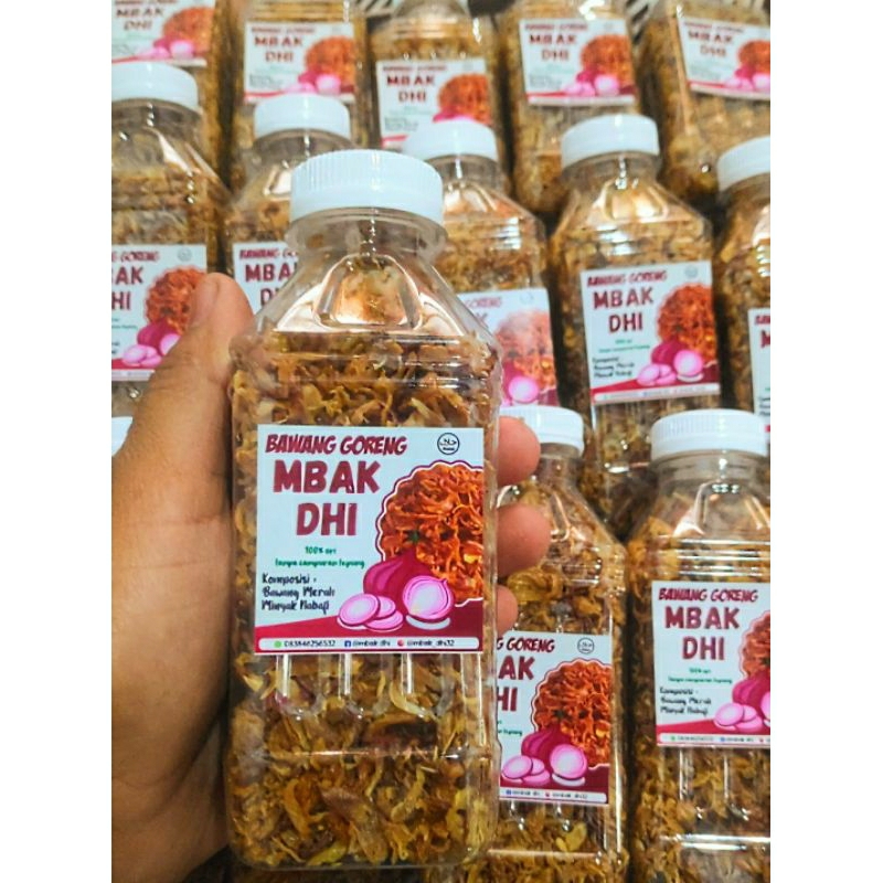 

bawang merah goreng ori 100% tanpa campuran tepung kemasan toples 300ml