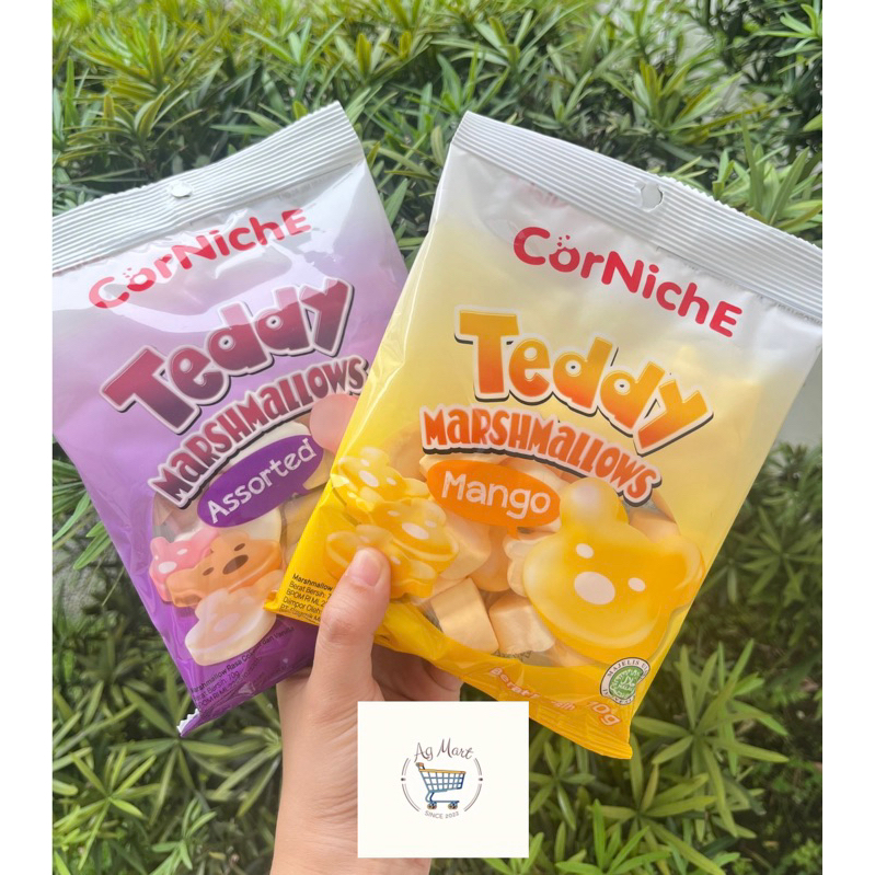 

CORNICHE Marshmallow Teddy 70gr / Marshmellow / Marshmallows / Halal / Murah / Permen