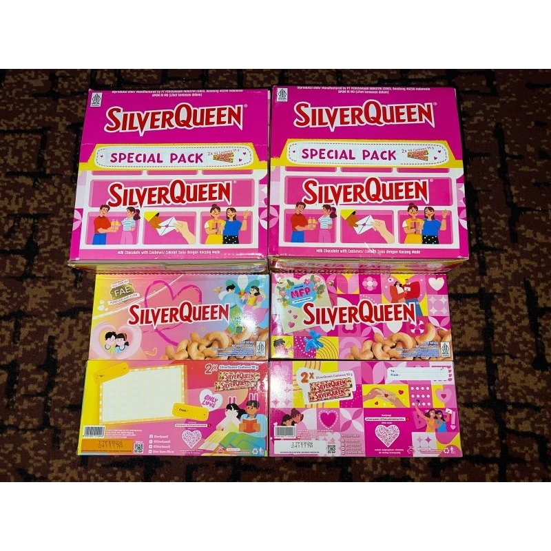 

SilverQueen Milk Chocolate with Cashew 55 Gram Buy 1 Get 1 Exp Feb 2026