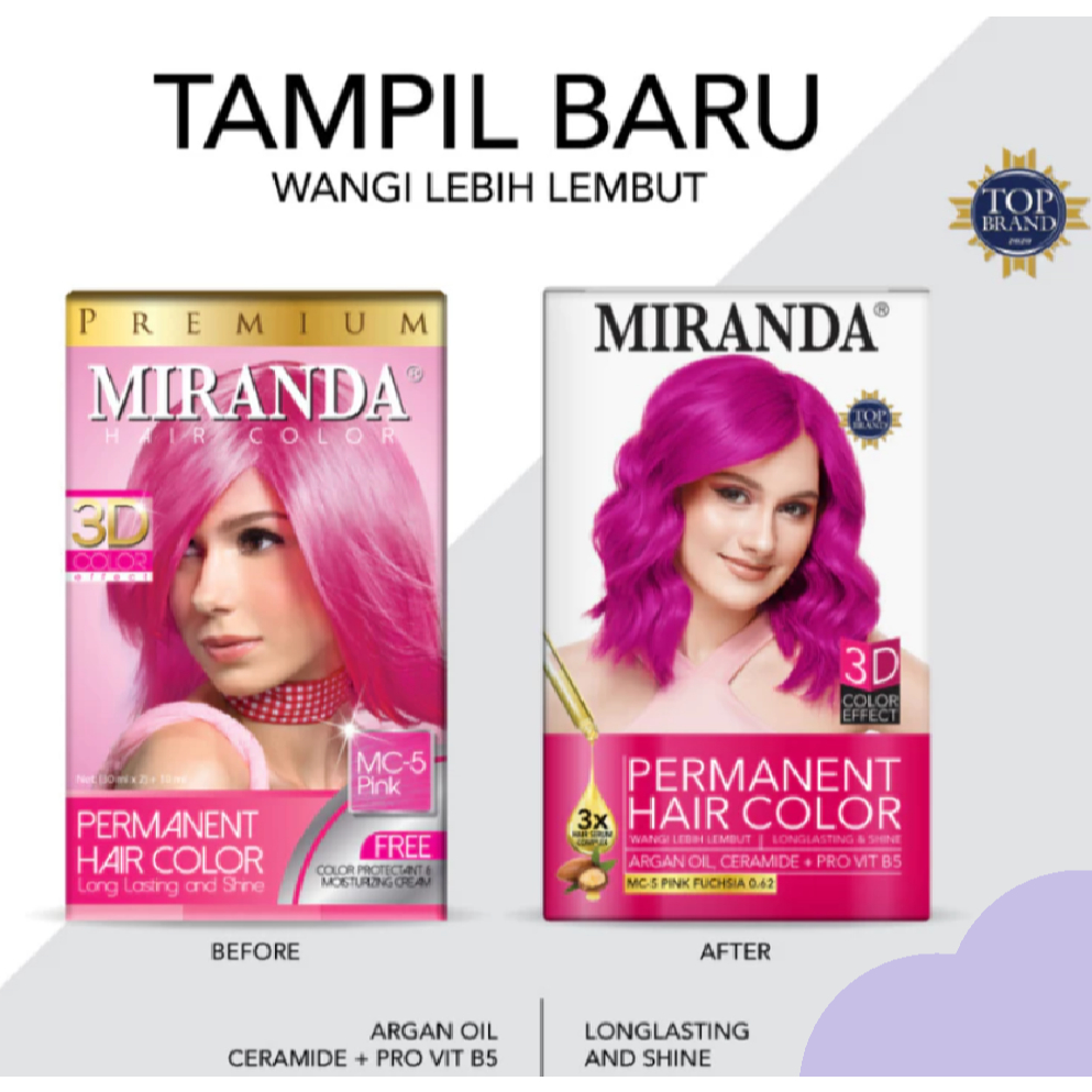 Miranda MC 5 Pink - Cat Rambut Miranda Warna Pink