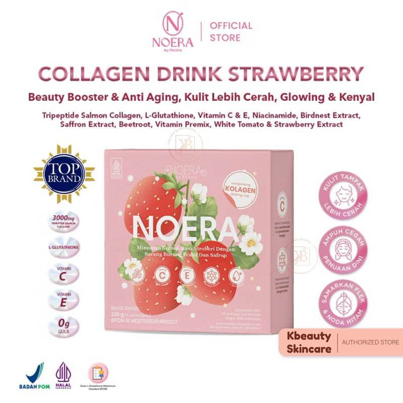 Noera Collagen Drink Noeraskincare - Suplemen Pemutih Kulit BPOM Noera Drink Me Collagen