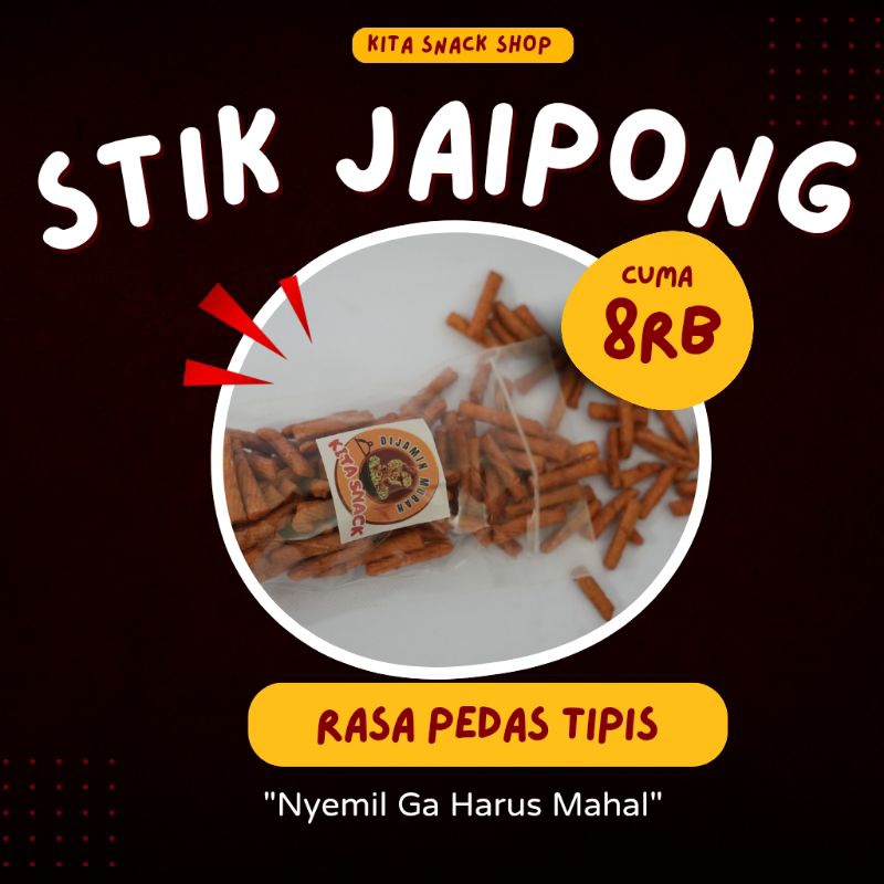 

Kita Snack Murah | Cemilan murah Stik Jaipong Rasa Pedas Tipis