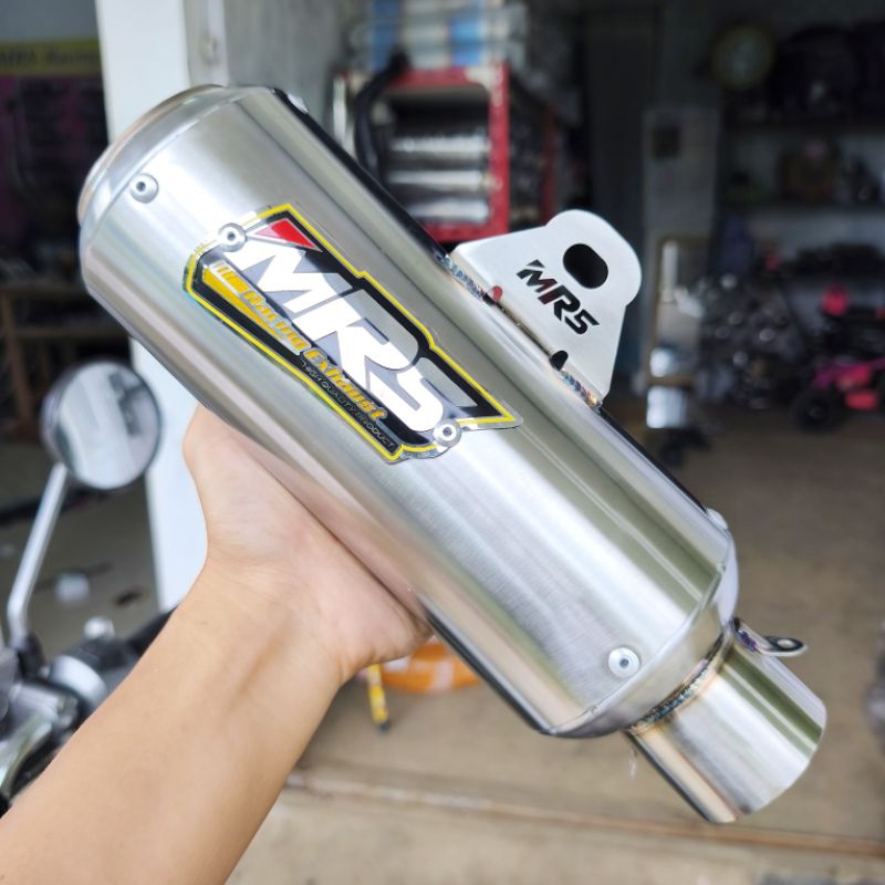 Slincer type Botol Original MRS Racing Exhaust tipe GP1 Bulat Jenong dos sc bintang