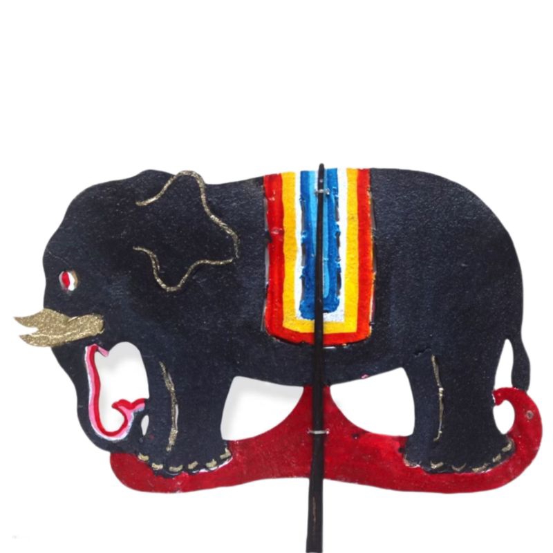 Wayang gajah - wayang kulit asli - wayang 30cm - wayang kulit sapi - wayang latihan dalamg