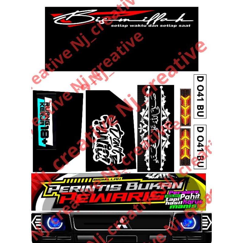 stiker miniatur l300 N1 (tahan air)